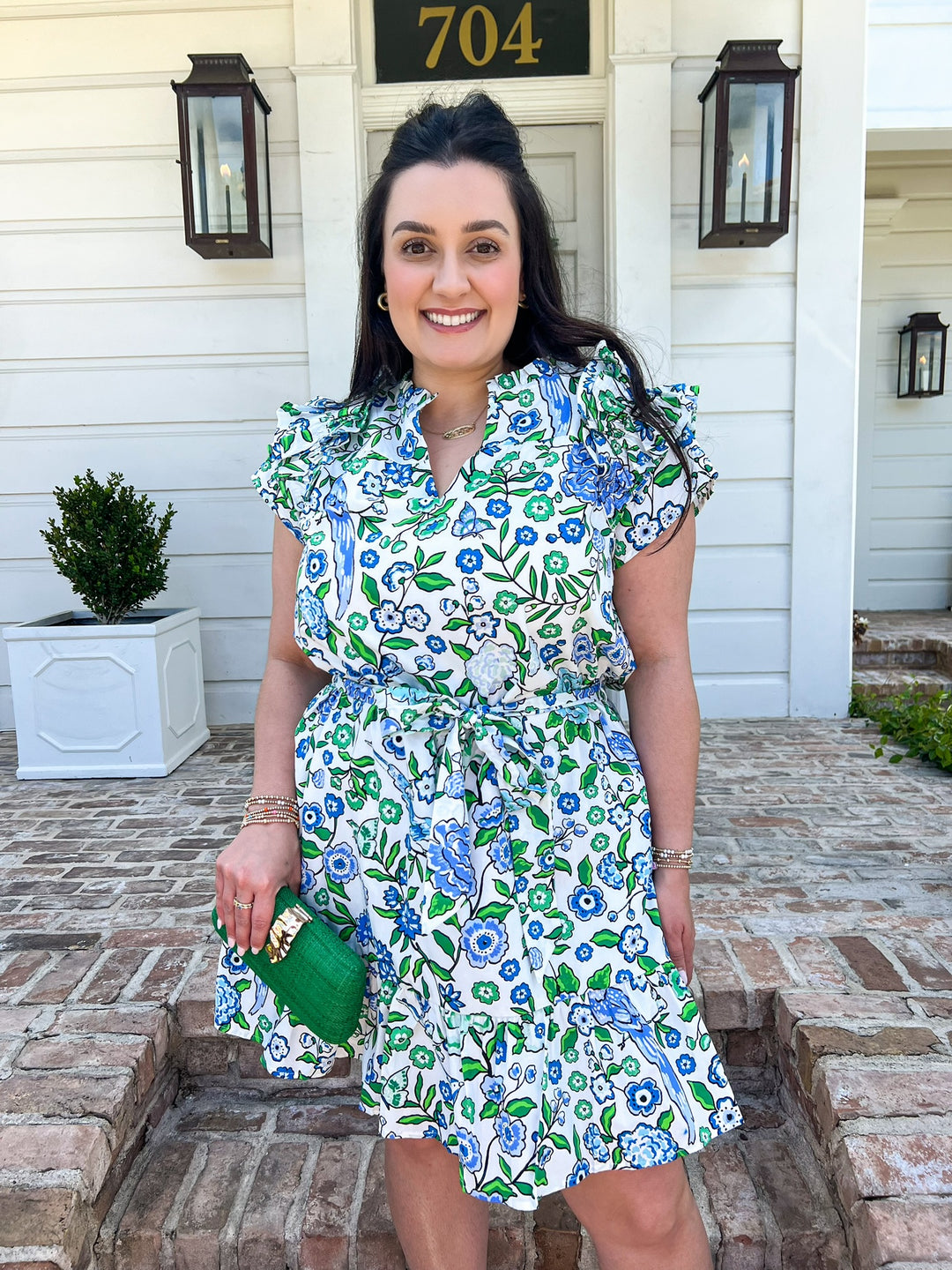 Ivona Floral Ruffle Mini Dress