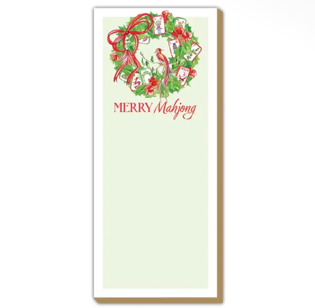 Merry Mahjong Wreath Luxe Skinny Pad