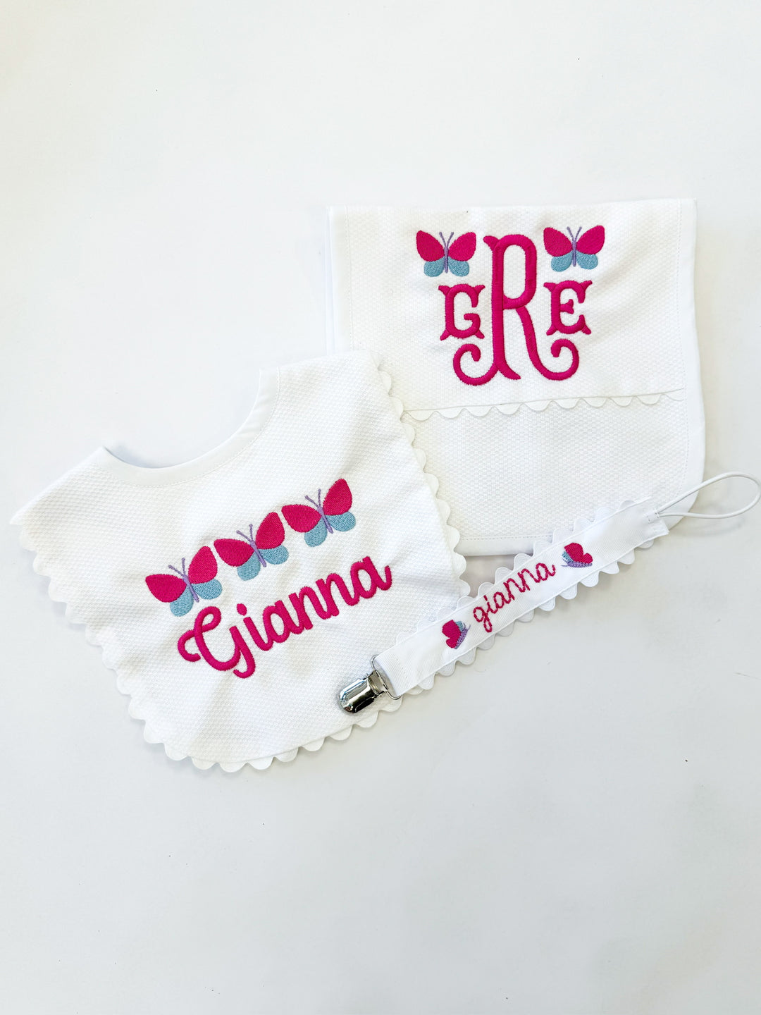 Personalized Themed Burp and Bib Bundle