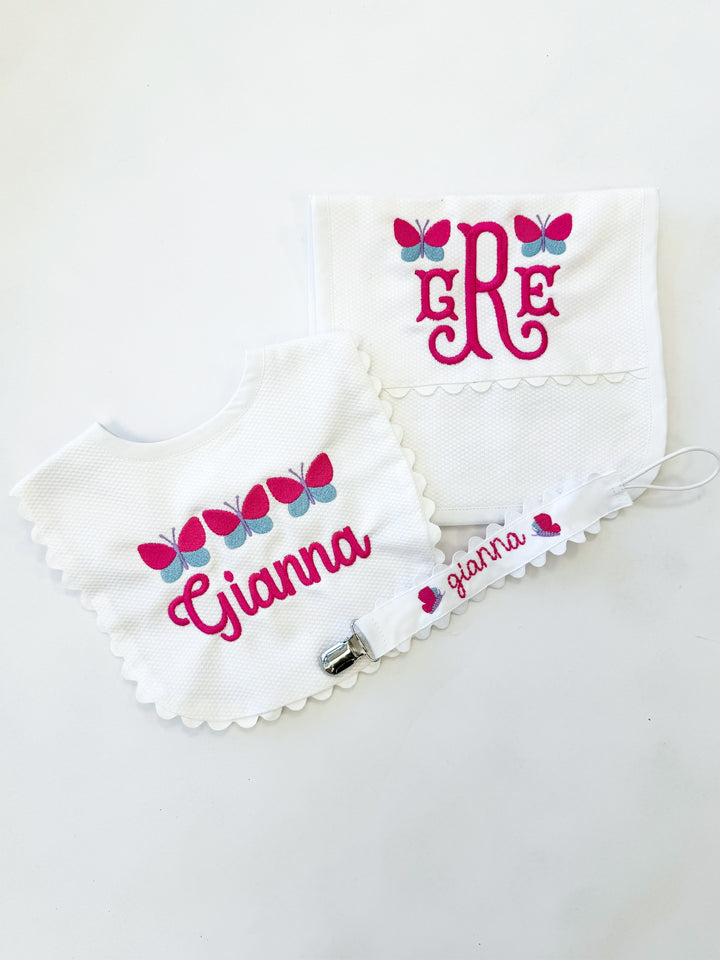 Personalized Themed Burp and Bib Bundle