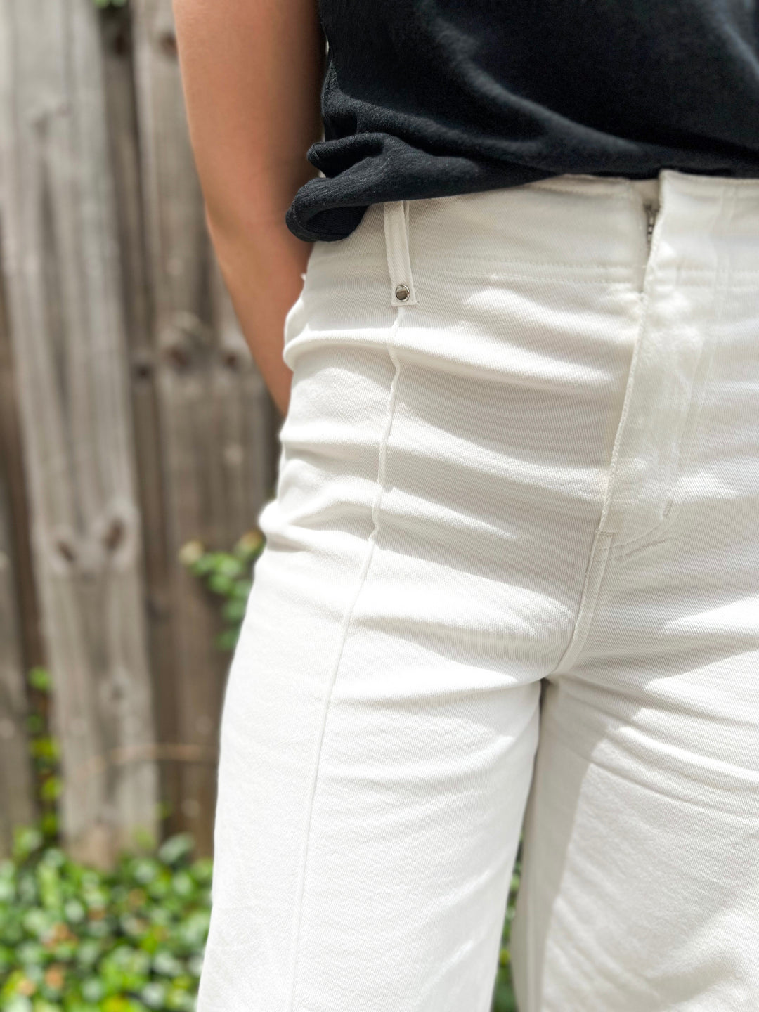 Off White Denim Pearl Pants