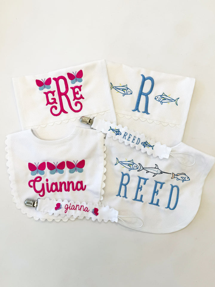 Personalized Themed Burp and Bib Bundle