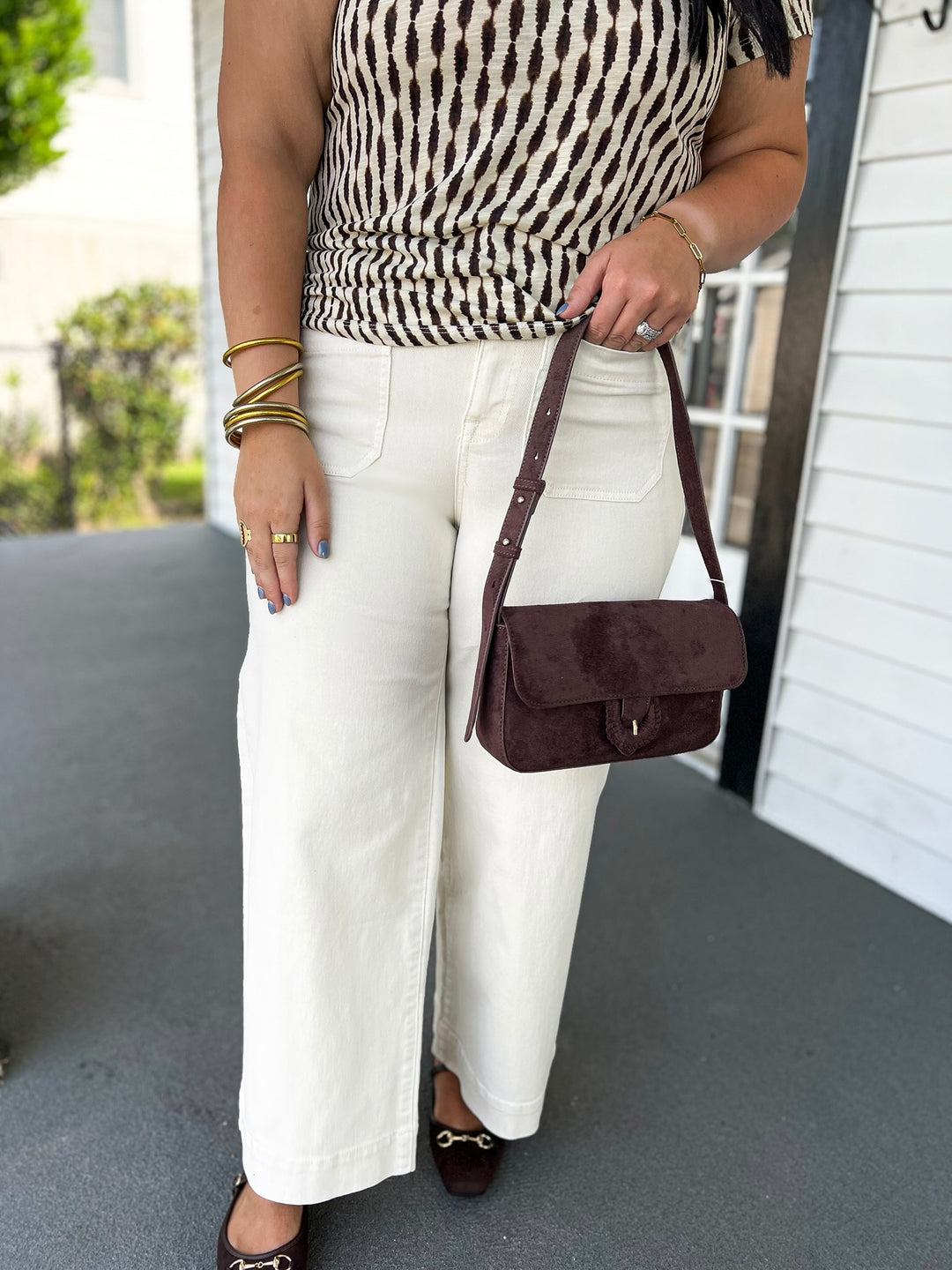 French Vanilla Chelsea Wide Leg Denim