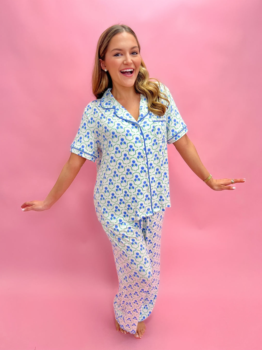 Charlotte Sweetbriar Lattice Pant Set