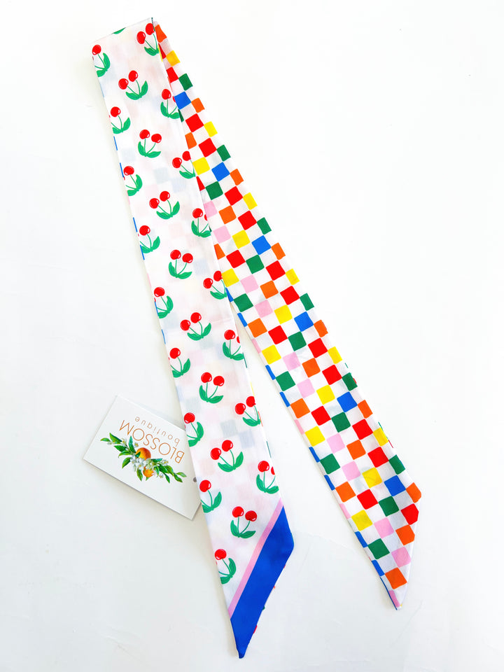 Cherry Checker Twilly