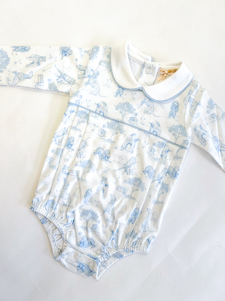 Barking Bliss Blue Printed Bubble