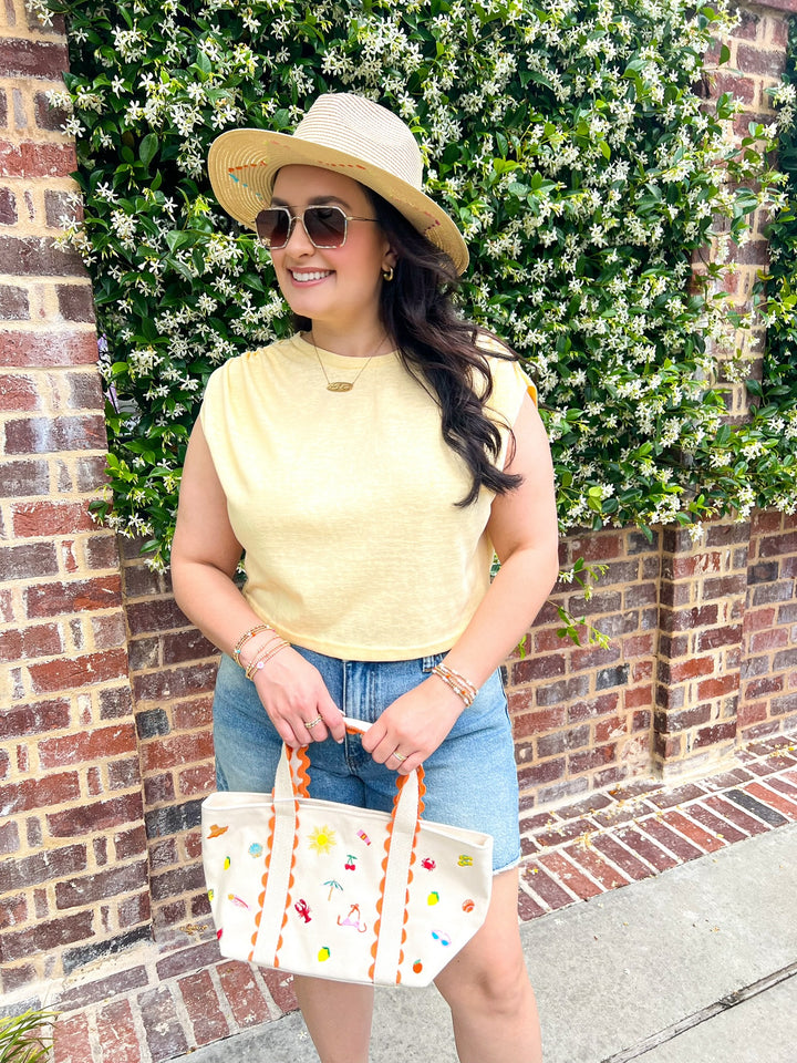 Yellow Warmth Gathered Top