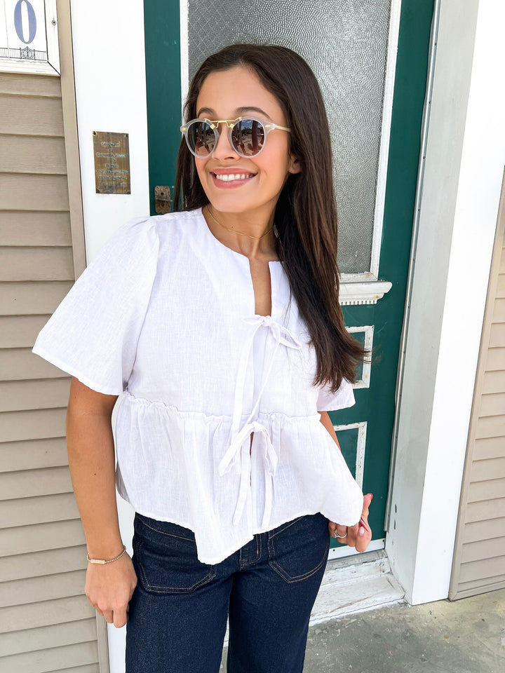 Optic White Bevie Top