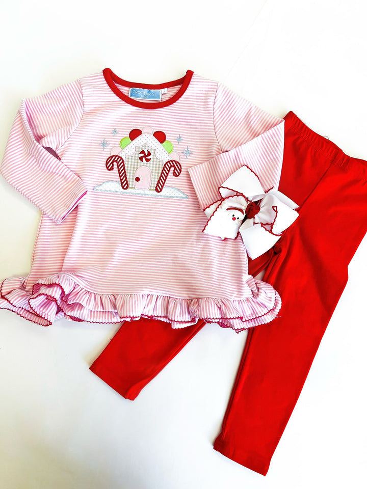Gingerbread House Pant Set
