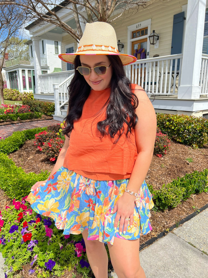 Orange Good Day Layered Top