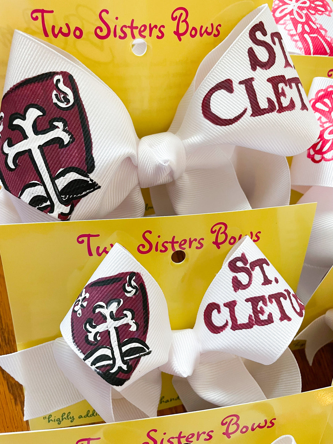 PRE-ORDER St. Cletus Hand Painted Bow