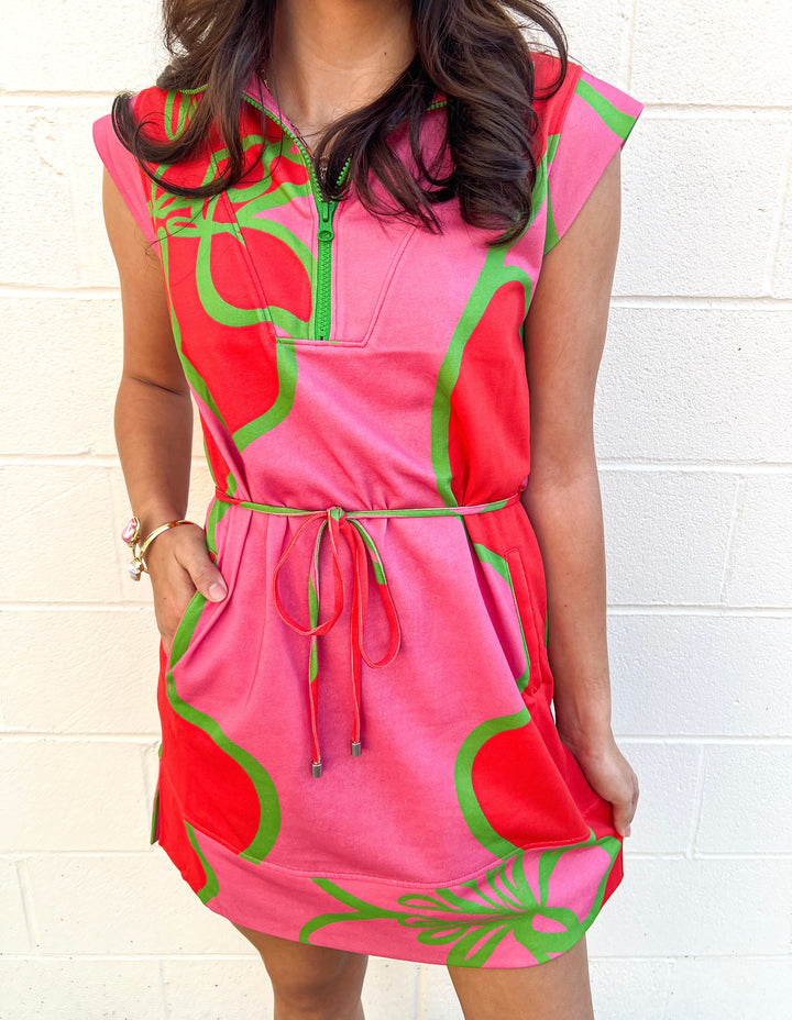 Fuschia Outline Leigh Dress
