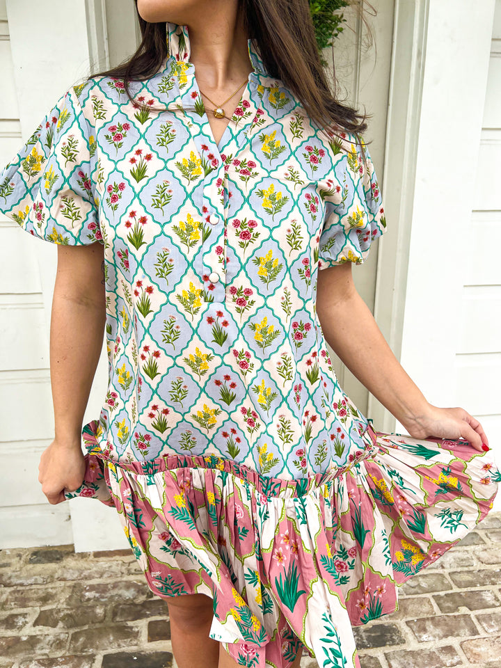Combo Rose Blossom Gia Dress