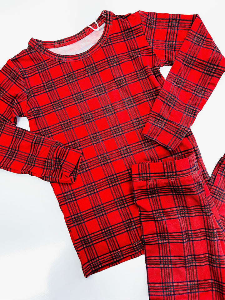 Christmas Plaid 2Pc Lounger Set