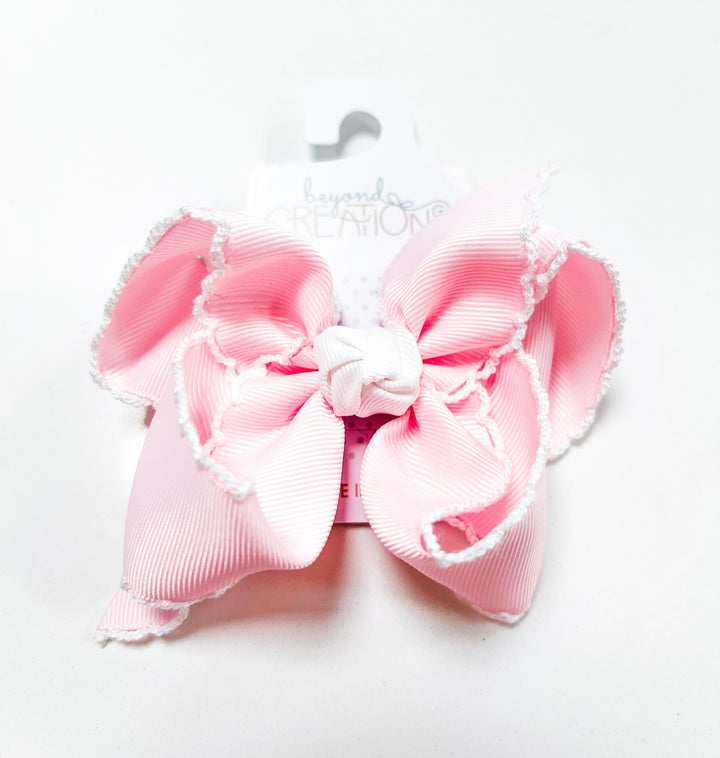 Crochet Edge Bows LRG