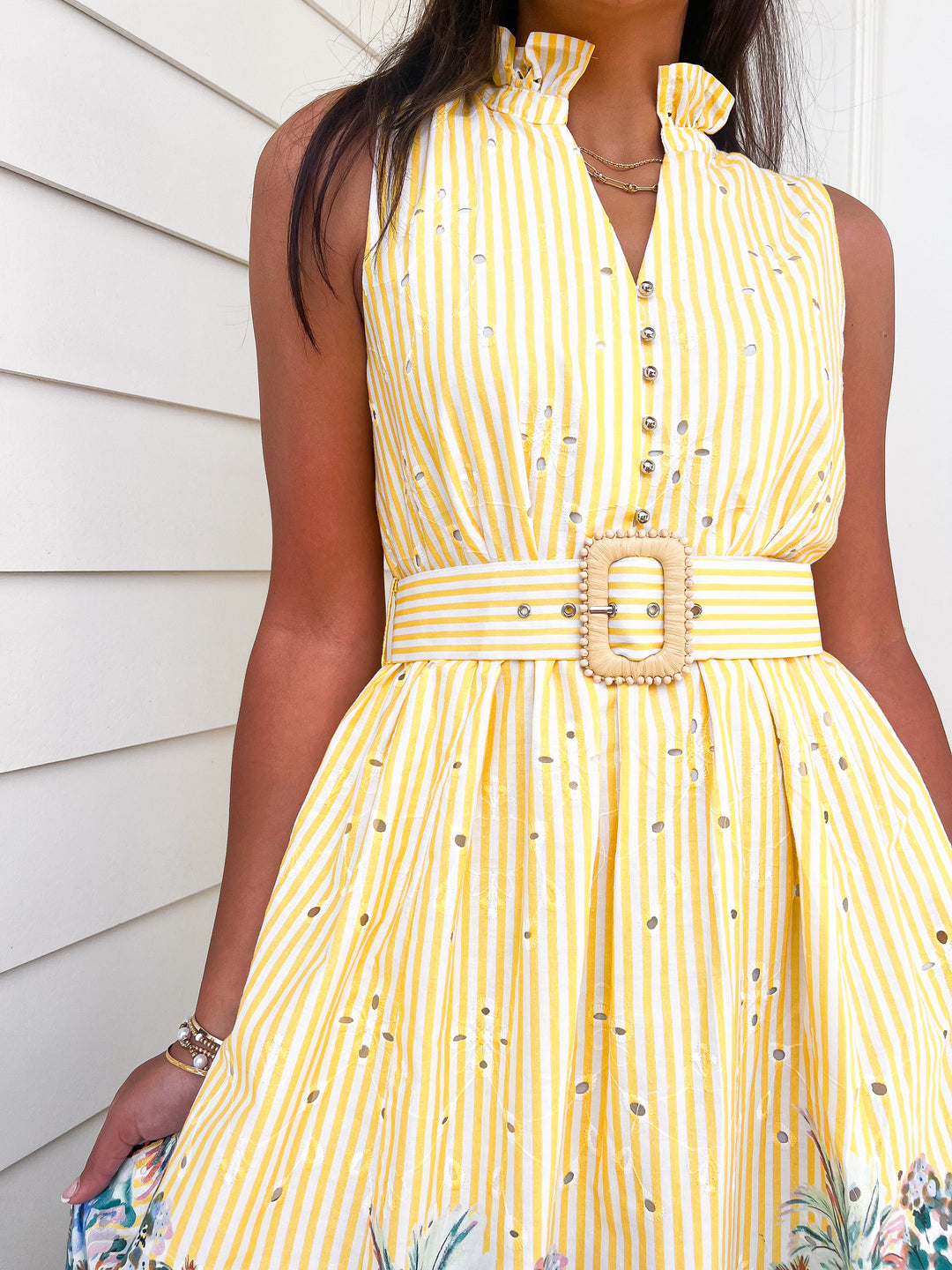 Golden Amalfi Coast Sunrise Dress