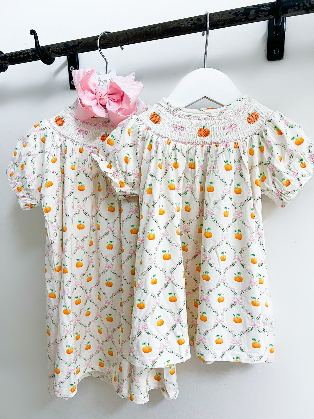 Pretty Pumpkin Jane Trellis Bishop Bloomer Set