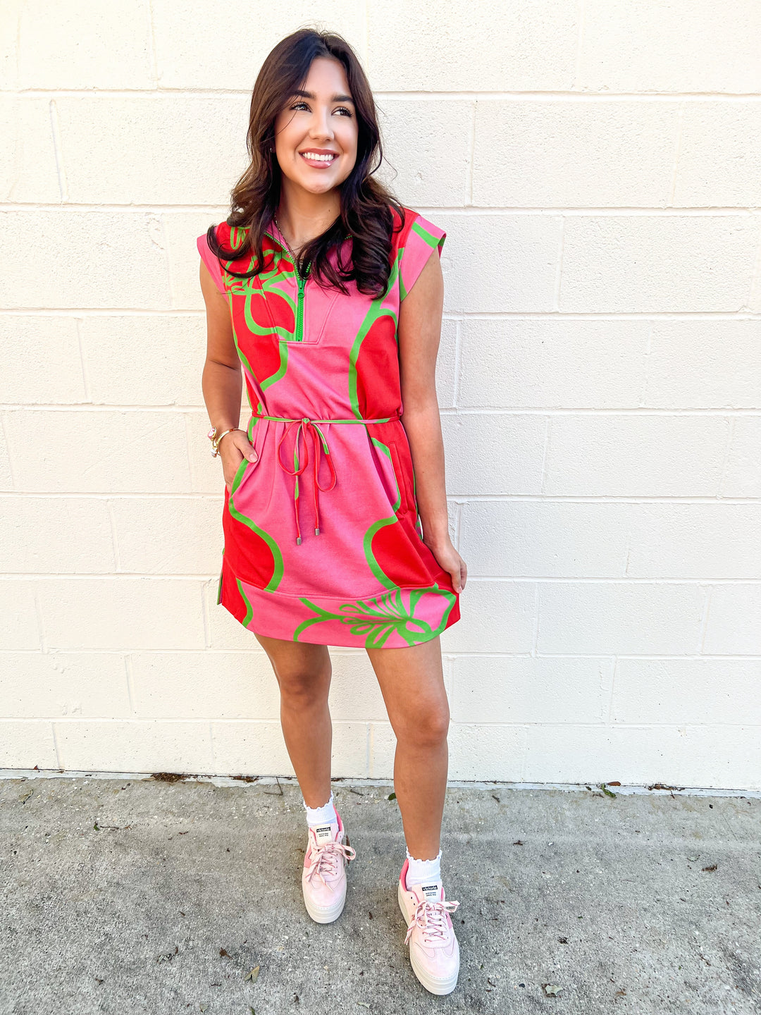 Fuschia Outline Leigh Dress