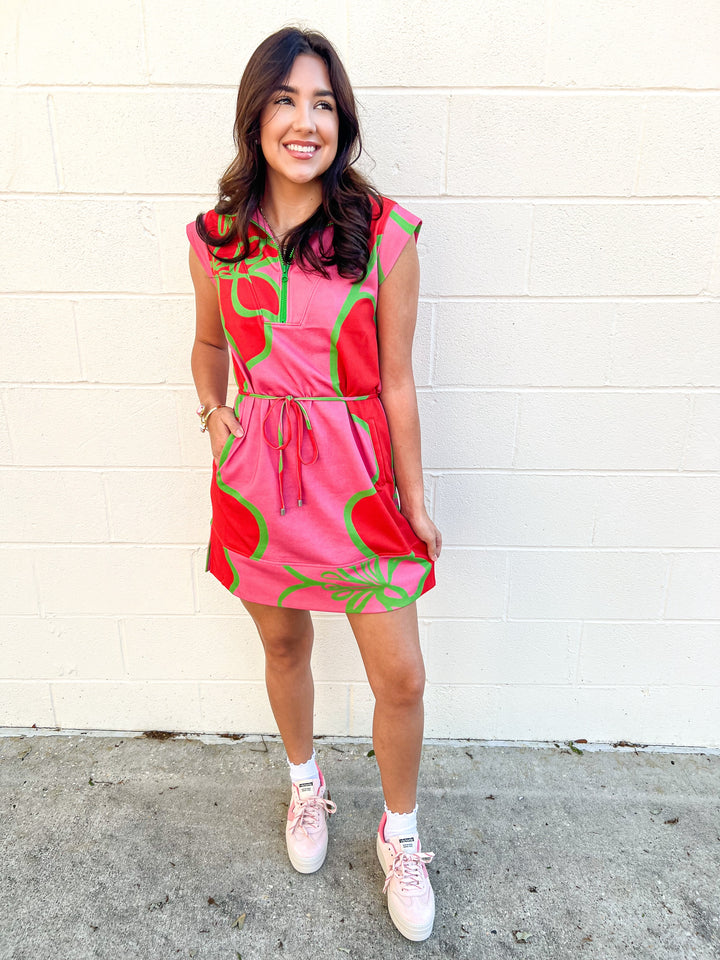 Fuschia Outline Leigh Dress