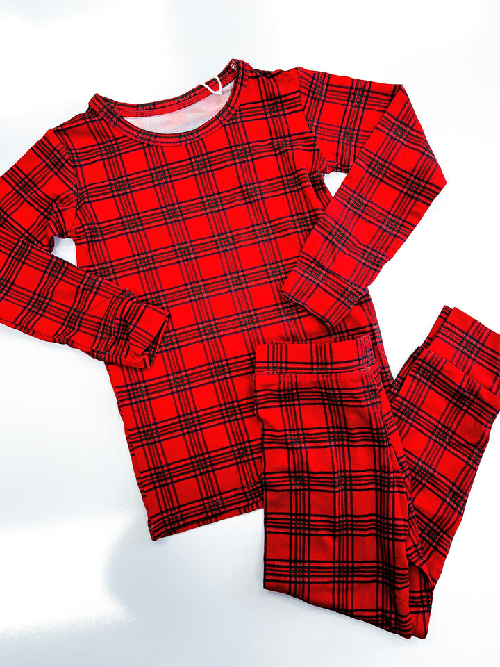 Christmas Plaid 2Pc Lounger Set