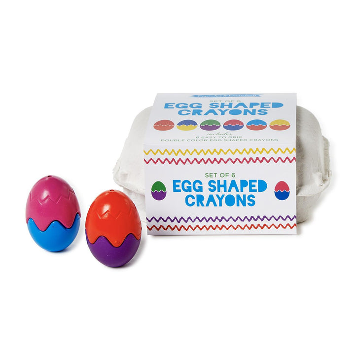 Egg Shaped Crayons Set of 6