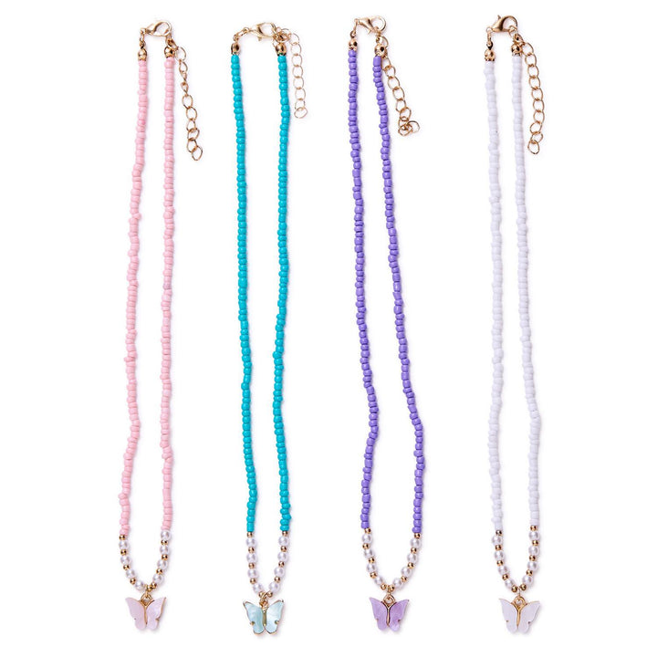 Butterfly Charm Beaded Necklace