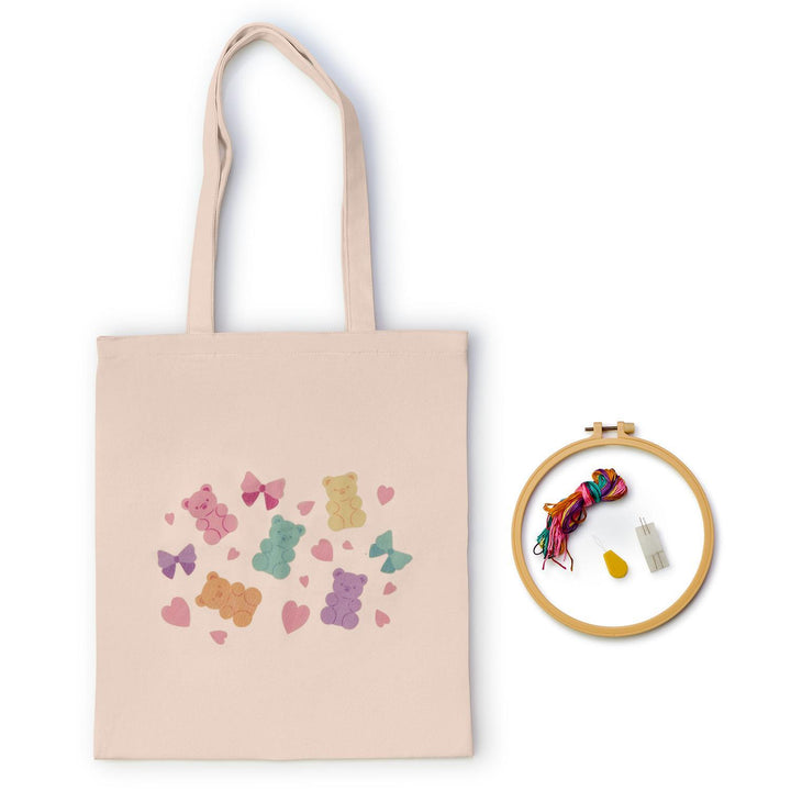 Crafty Nook Stitch Embroidery Tote Bag Gift Set