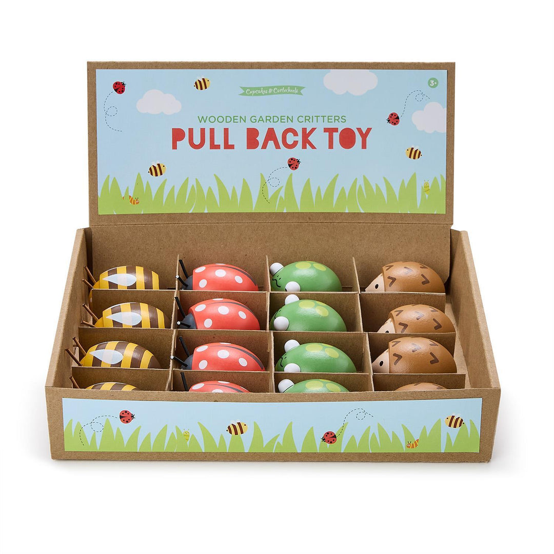 Wooden Pull Back Bug Toy