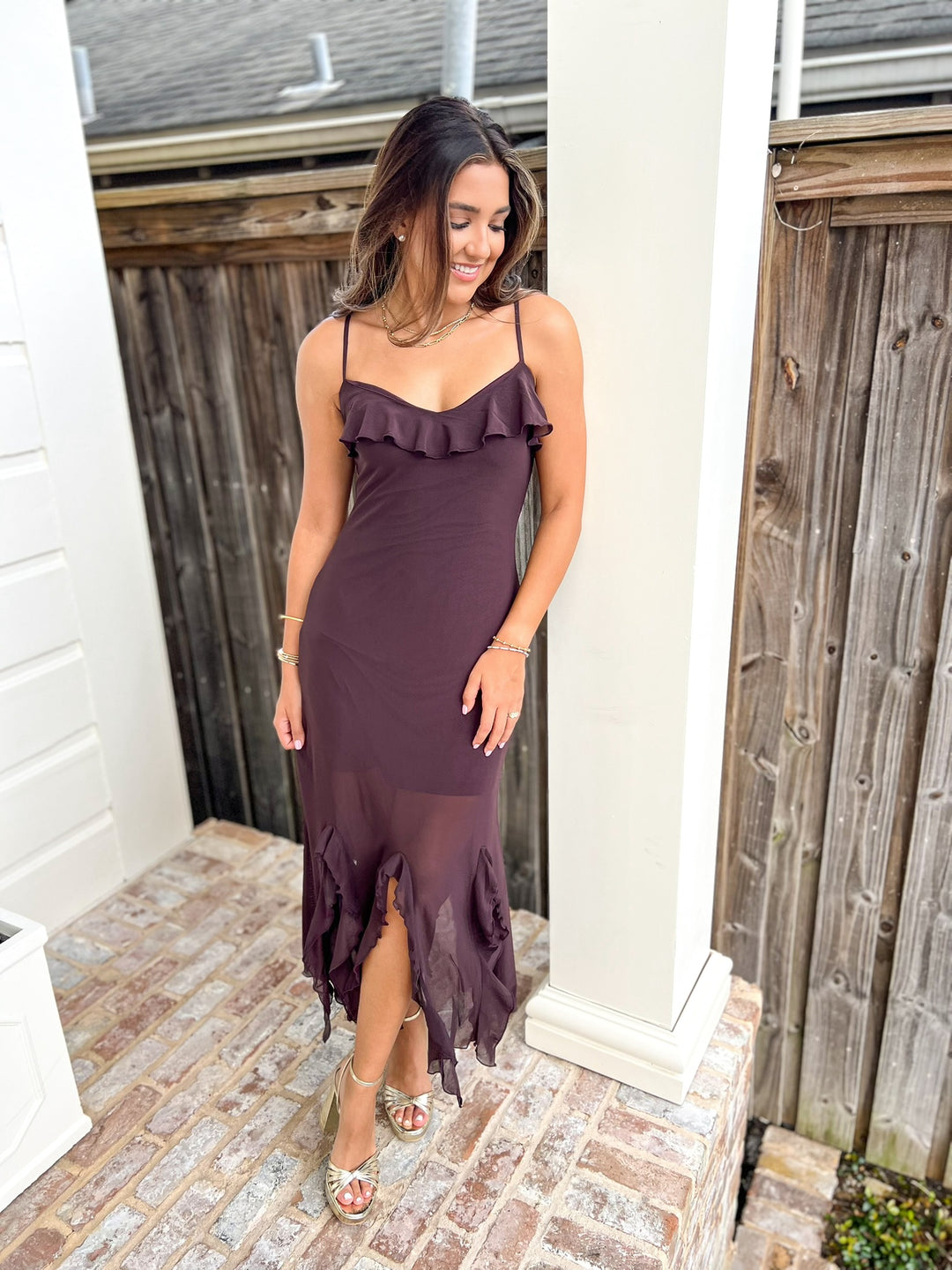 Chocolate Mariane Dress
