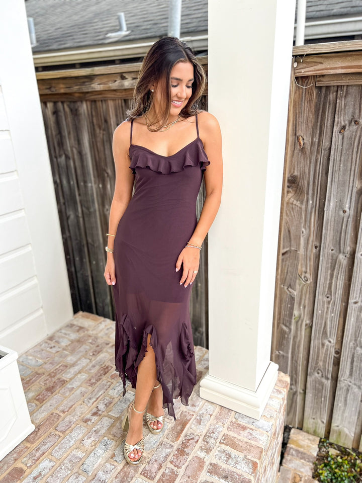 Chocolate Mariane Dress