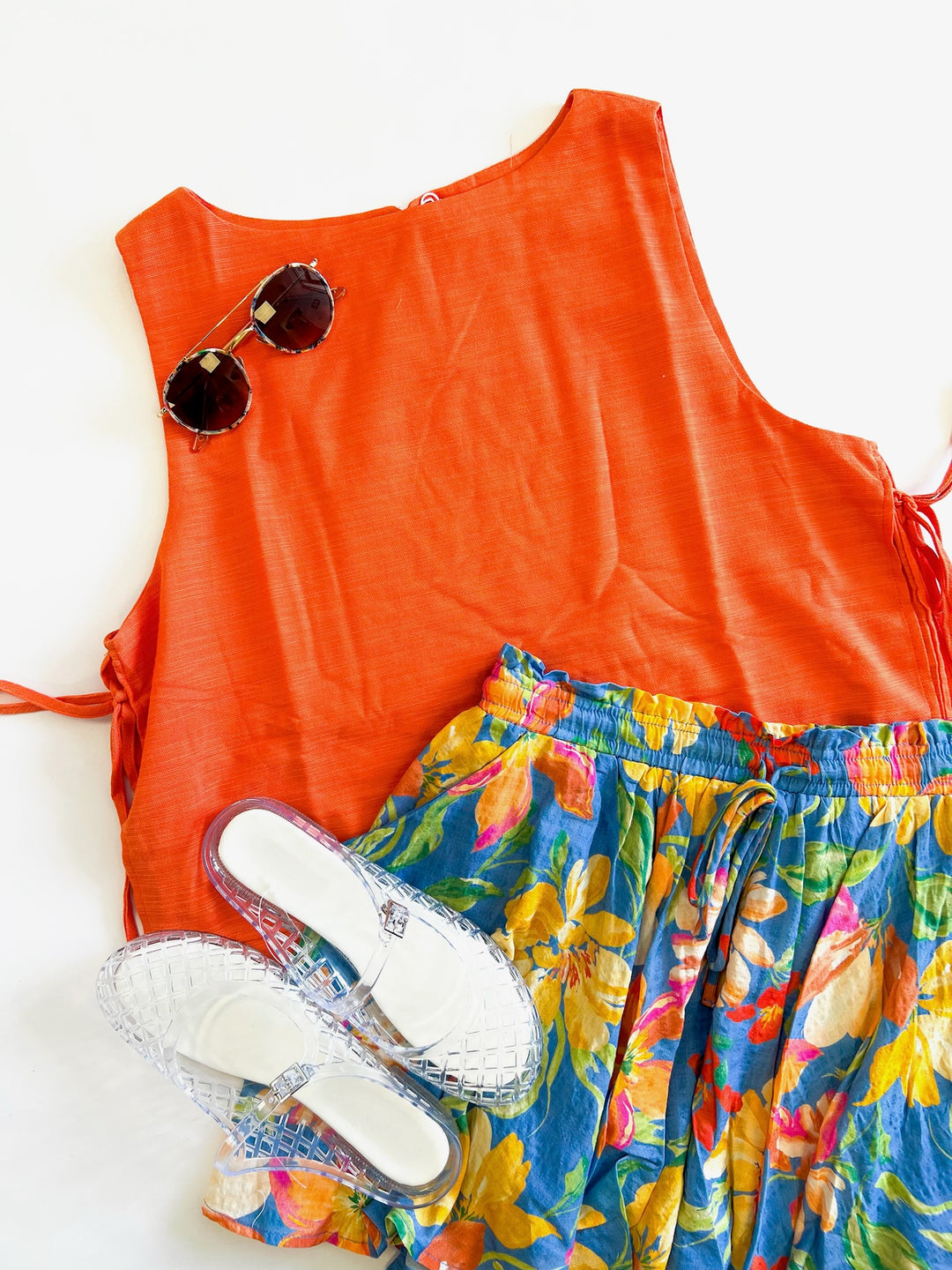 Orange Good Day Layered Top