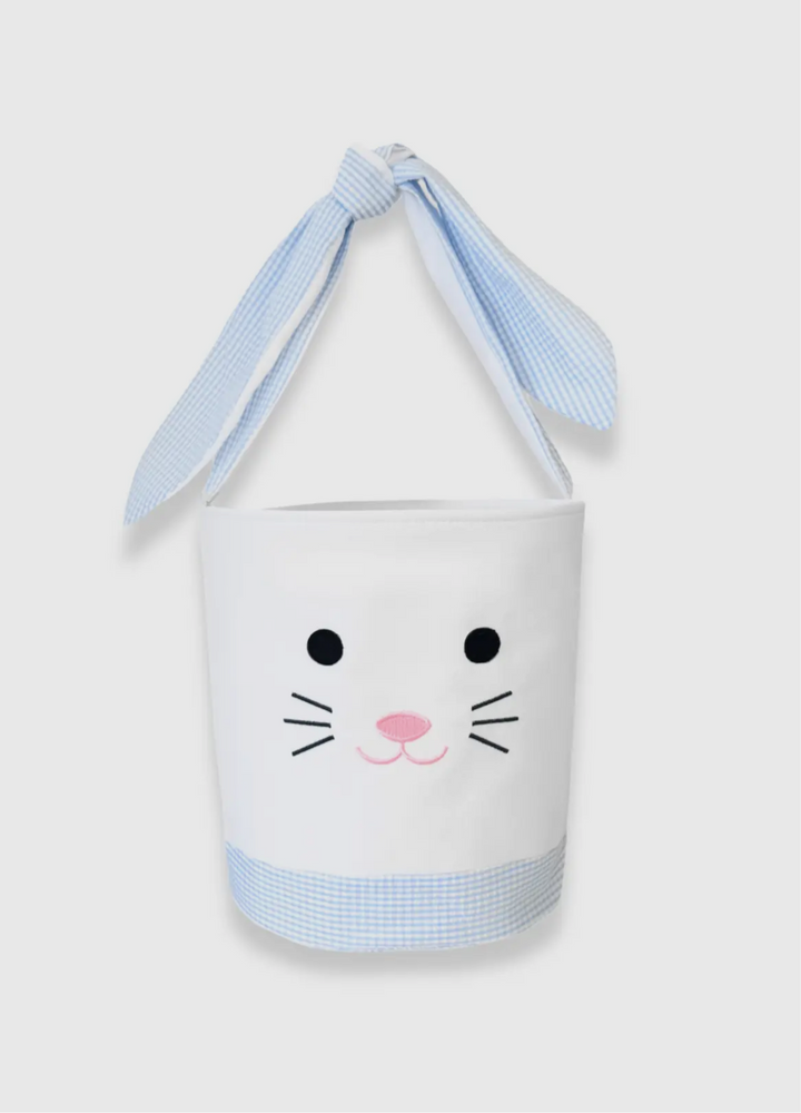 Blue Bunny Tie Basket