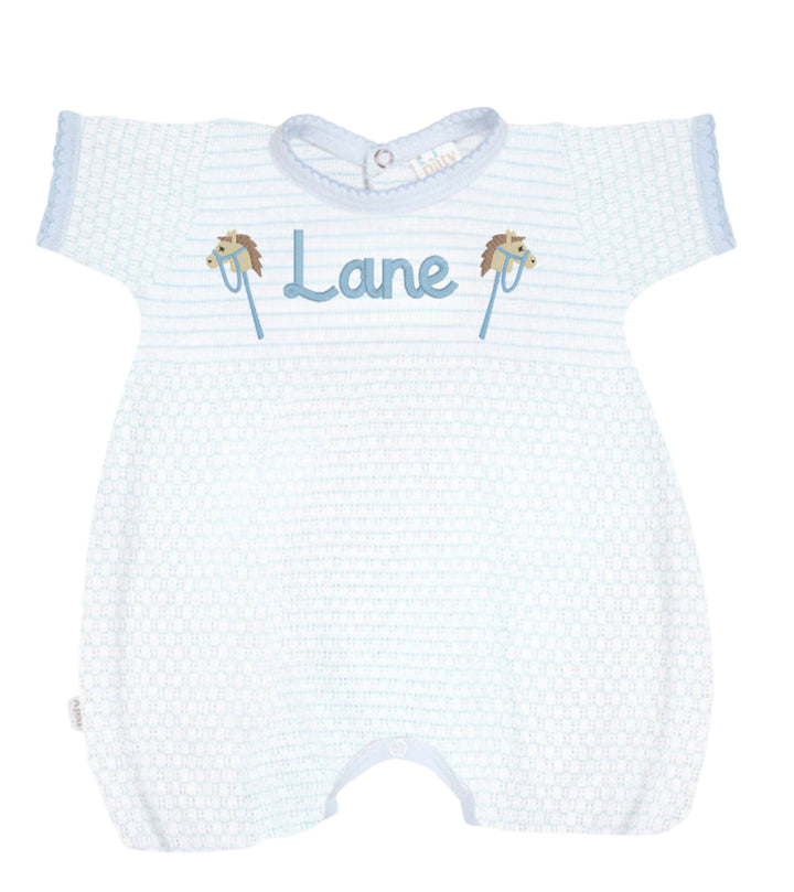 Blue Pinstripe Angel Bubble