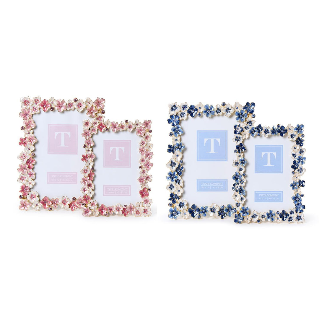 Hygrangea Enamel Frame