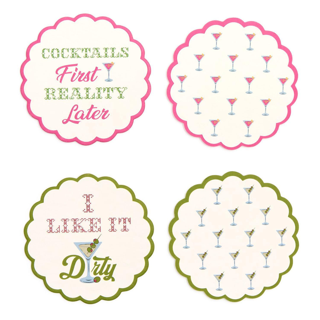 Cocktail First Paper Coaster Set of 24