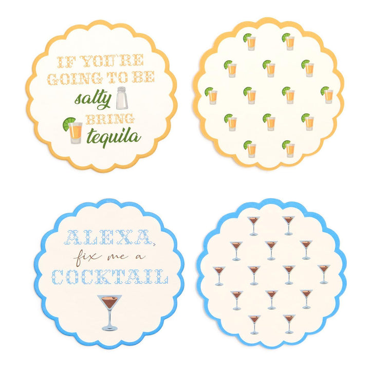 Cocktail First Paper Coaster Set of 24