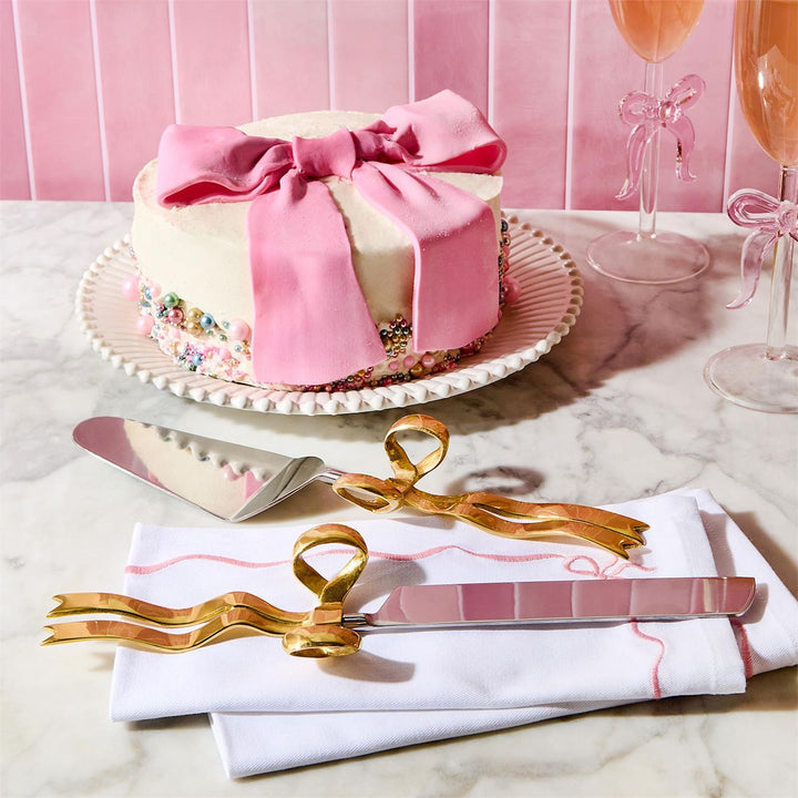 Bow Appetit 2pc Cake Server Set