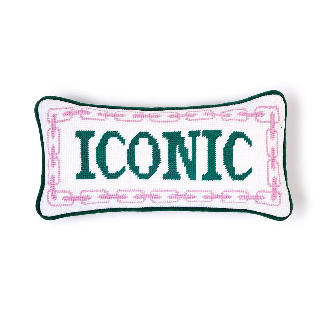 Iconic Needlepoint Pillow