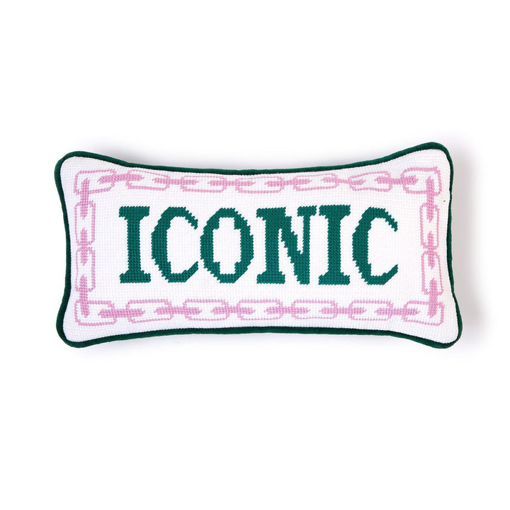 Iconic Needlepoint Pillow
