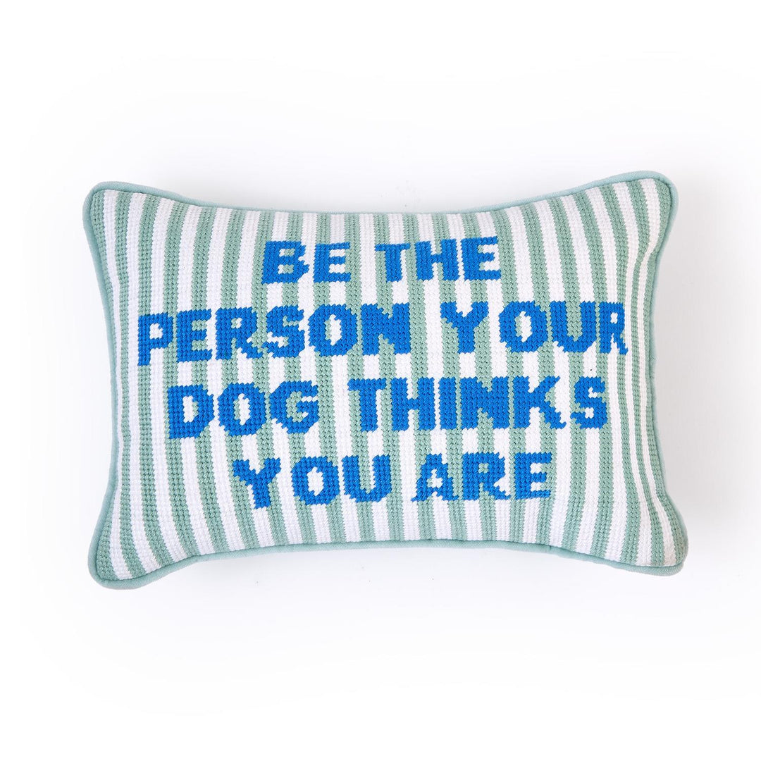 Be the Person Needlepoint Pillow