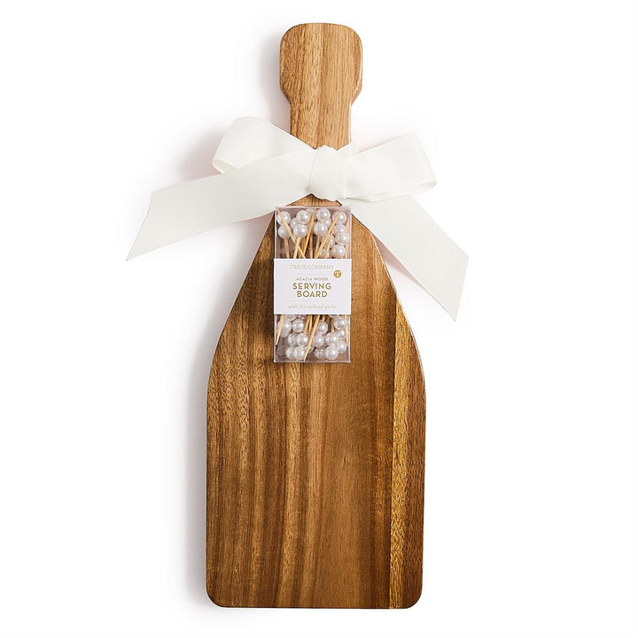 Champagne Bottle Charcuterie Serving Board