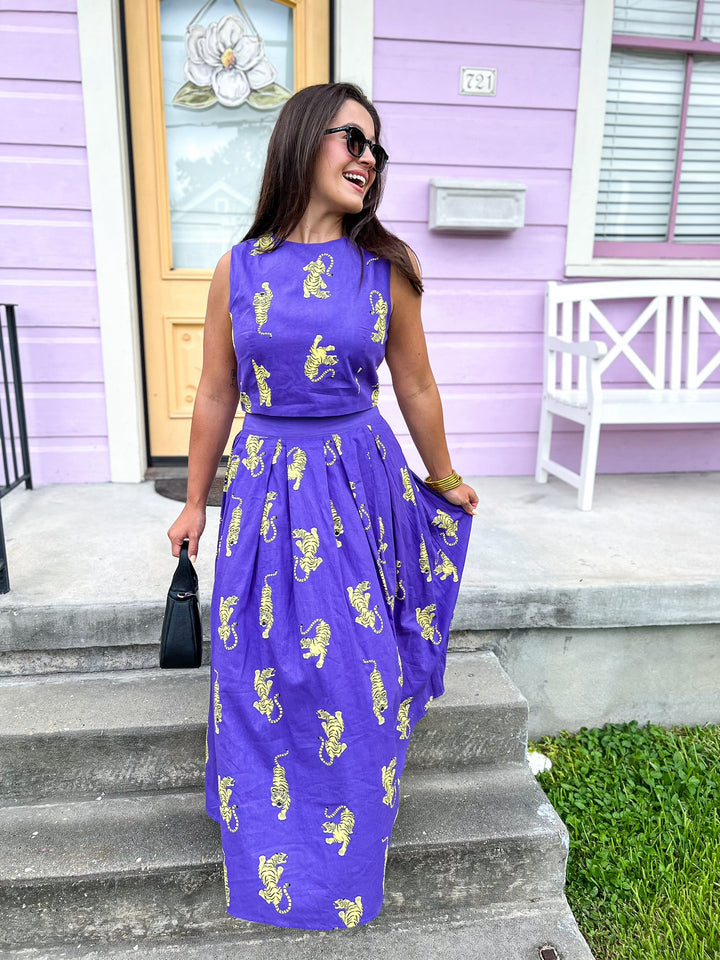 Violet Prowl Skirt Set