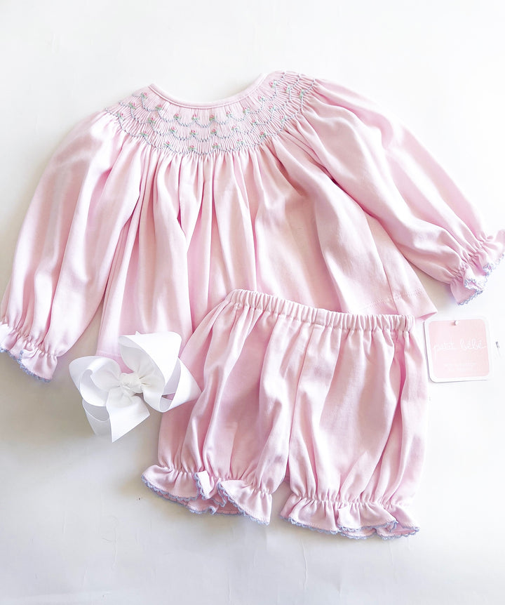 Pink Ellie Bishop Bloomer Set