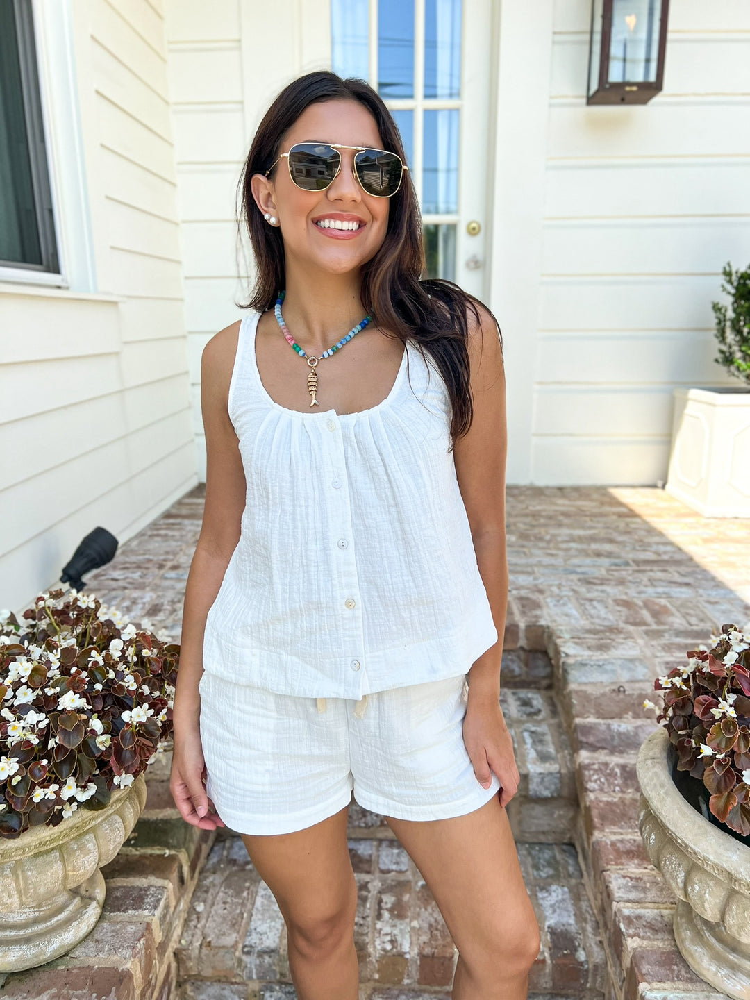 White Lilah Short Set