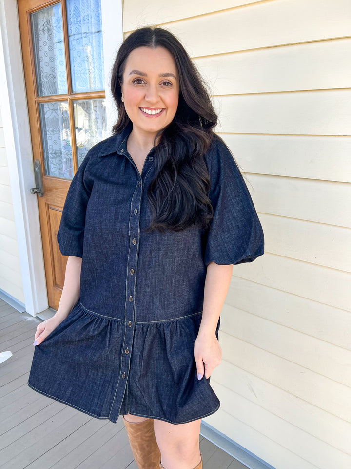 Always Enough Denim Dress