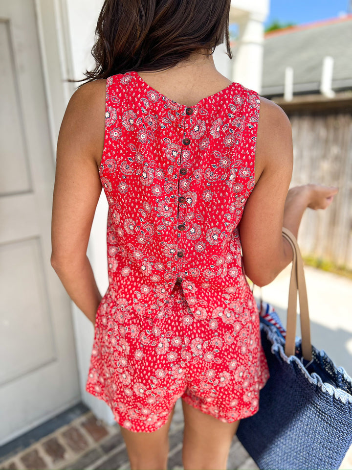 Firecracker Red Short Set