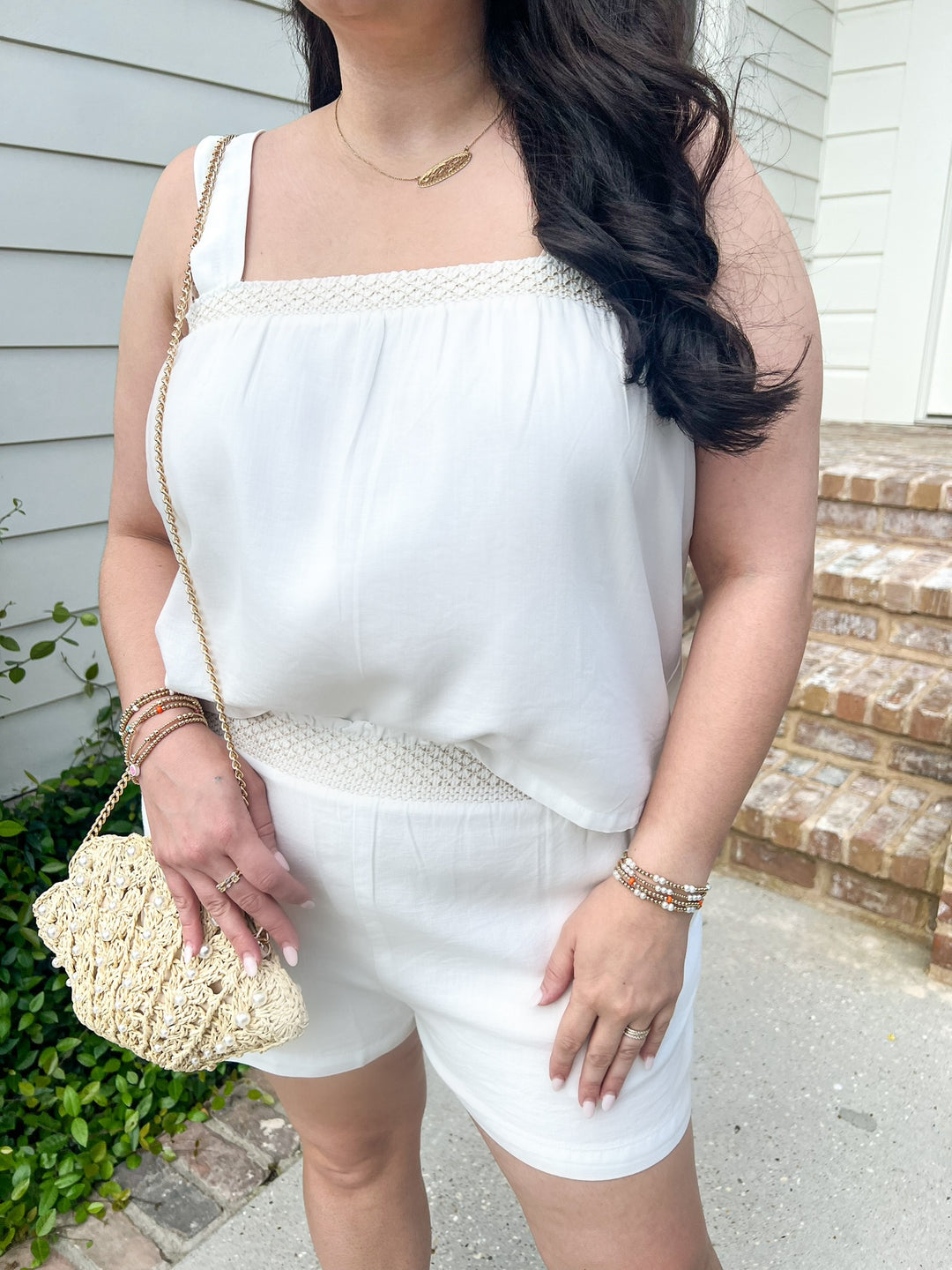 Ivory Air Flowy Short Set