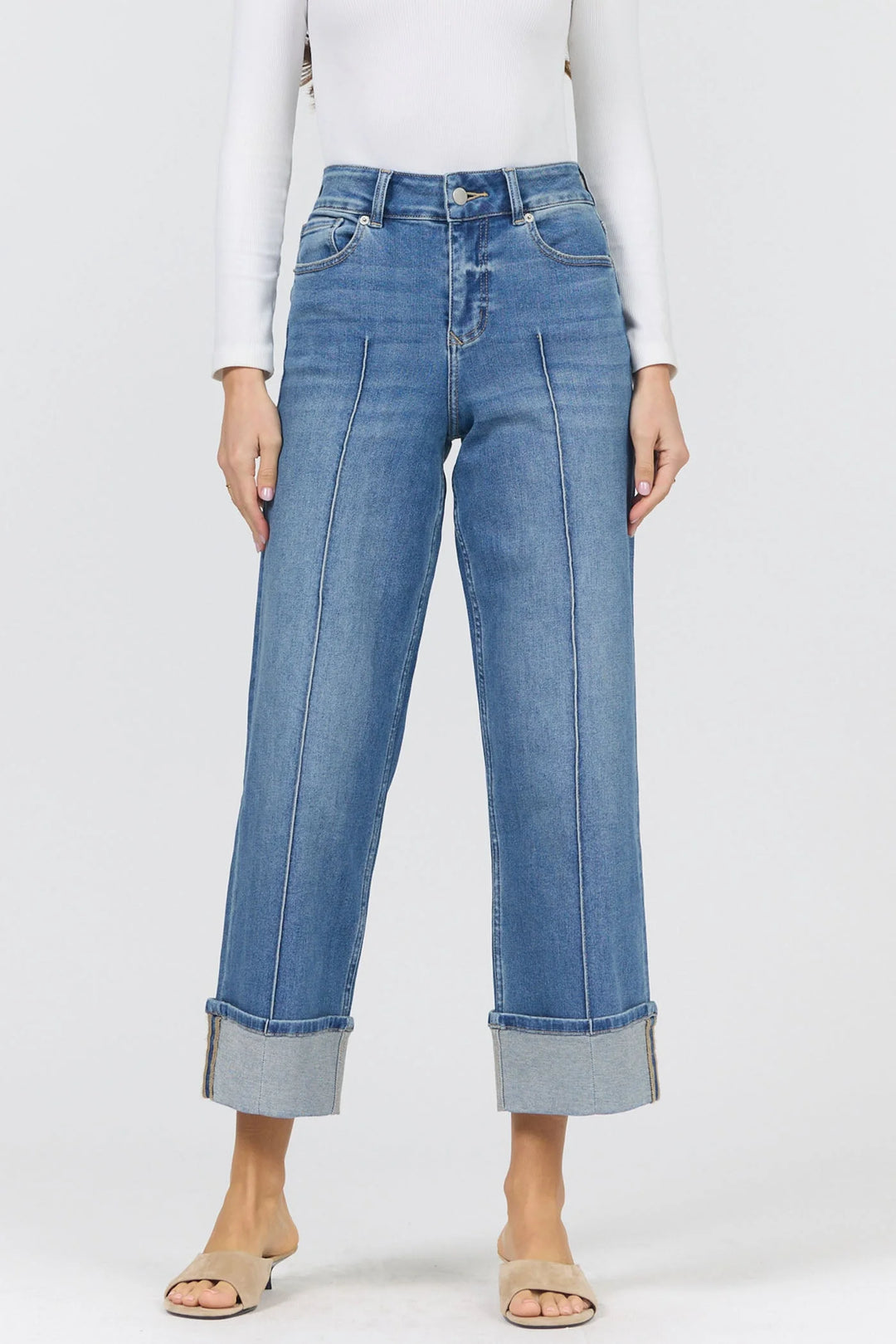 Holly Denim Hem Pants