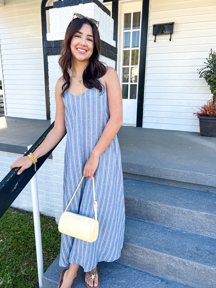 Sandcomber Striped Midi Dress