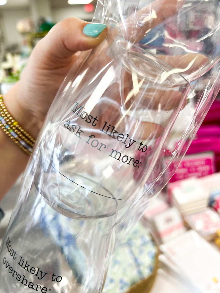 The Personalize Wine Glass Set